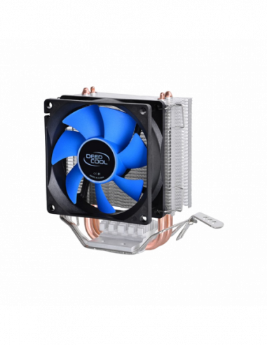 Cooler Intel-AMD AC Deepcool ICE EDGE MINI FS V2.0 (≤24.7dB 2200 RPM 25.13 CFM 80mm 100W 2x6mm 258g.)