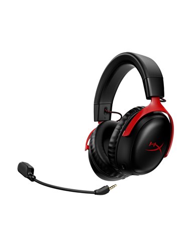 Беспроводные Игровые наушники HyperX Cloud III Wireless, Black/Red, [77Z46AA]