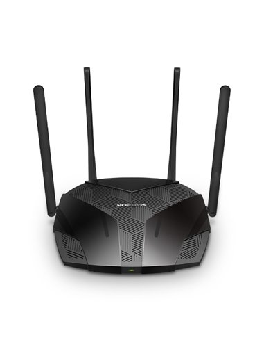 Wireless Router MERCUSYS MR80X / AX3000 Dual Band / Wi-Fi6 / Gigabit / 1WAN+3LAN / 4 external antennas