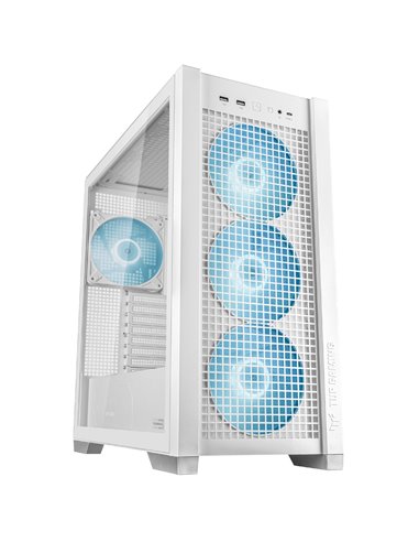 Carcasa ASUS TUF Gaming GT302 ARGB WHITE / no PSU / 4x140mm ARGB fan/ EATX/ White