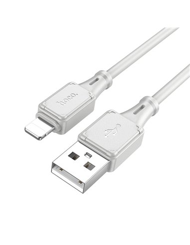 Кабель USB на Lightning HOCO “X101 Assistant” / 1m / Silicone / up to 2.4A / Gray