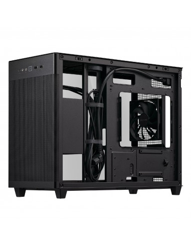 Корпус ASUS PRIME AP201 Tempered Glass/ noPSU / 1x120mm / mATX / Black