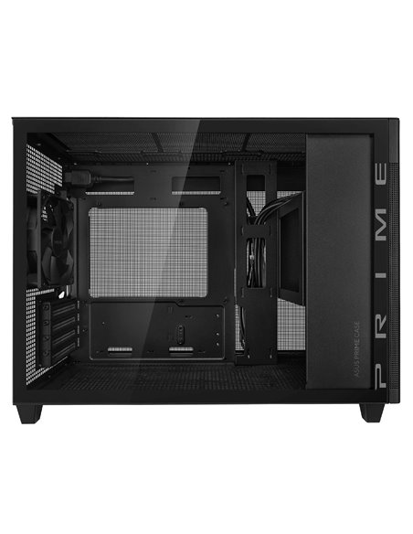Carcasa ASUS PRIME AP201 Tempered Glass/ noPSU / 1x120mm / mATX / Black