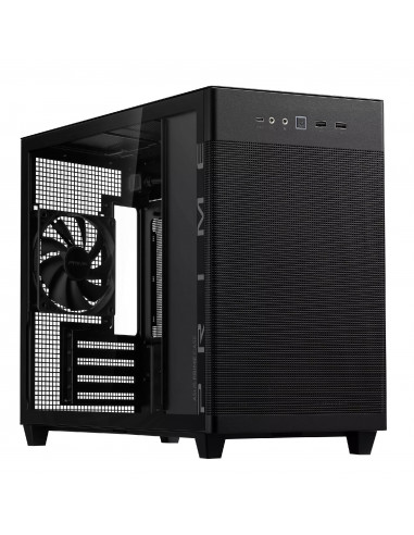 Carcasa ASUS PRIME AP201 Tempered Glass/ noPSU / 1x120mm / mATX / Black