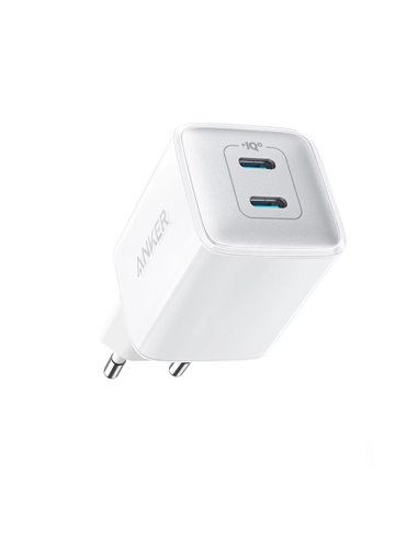 Incarcator USB Anker 521 Nano Pro / 40W / 2x USB-C / PowerIQ / PD / White