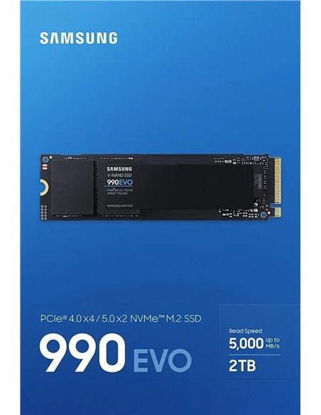 M.2 NVMe SSD Samsung SSD 990 EVO / 2.0TB / PCIe4.0 x4 / 5.0 x2, NVMe 2.0