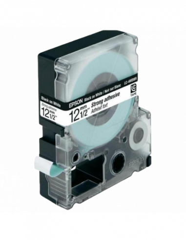 Cartuș de etichete Epson Tape Cartridge EPSON 12mm9m Strng adh BlkWht LK4WBW C53S654016