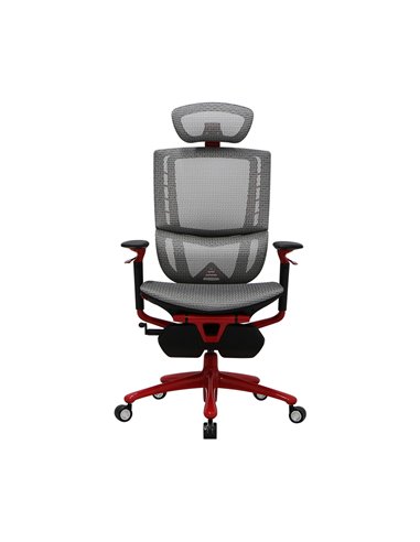 Игровое кресло 1STPLAYER ERGO PLAY/ 160kg/ 3D armrest/ White&Red