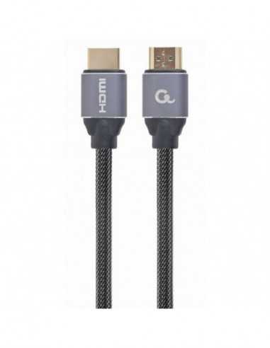 Cabluri video HDMI - VGA - DVI - DP Blister retail HDMI to HDMI with Ethernet Cablexpert Premium series 3.0m 4K UHD CCBP-HDM