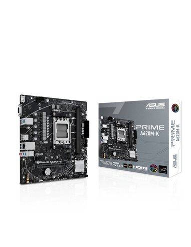 Placa de baza ASUS PRIME A620M-K / AM5 / A620 / DDR5 / mATX