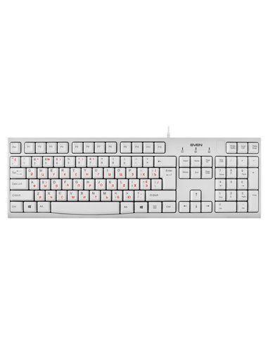 Tastatura SVEN KB-S300 / USB / White