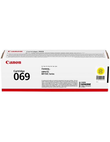 Laser Cartridge Canon 069 Y (5091C002), yellow (1900 pages) for Canon i-SENSYS MF752Cdw/ MF754Cdw/ LBP673Cdw