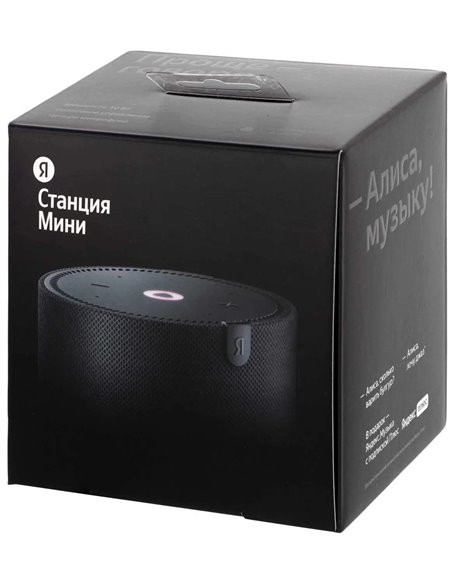 Умная колонка Yandex Station MINI / with Alisa / 10W / Black