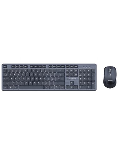 Tastatura si mouse Wireless Gembird KBS-WCH-04-RU, Black