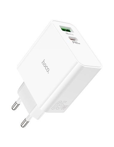 Зарядное устройство HOCO C113A Awesome/ up to PD65W / QC3.0, White