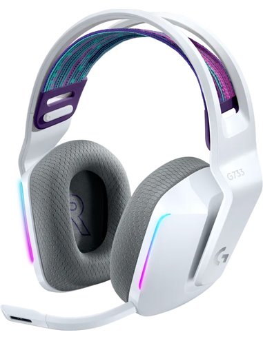 Игровые Наушники Logitech Gaming G733 LIGHTSPEED Wireless RGB, White