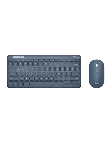 Wireless Tastatura si mouseTrust Lyra Multi-Device / BT5.0 / Blue