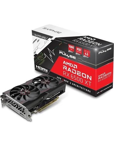 Видеокарта Sapphire PULSE Radeon RX 6500 XT OC / 8GB / GDDR6 / 64bit