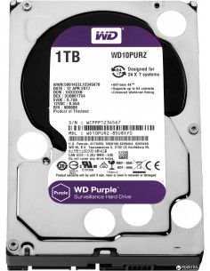 3.5” HDD Western Digital Caviar Purple WD10PURZ/ 1TB/ IntelliPower/ 64MB/ SATAIII
