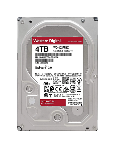 Жесткий диск Western Digital WD Red Pro, 3.5", 4 ТБ <WD4003FFBX>