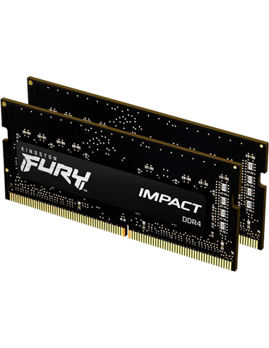 Оперативная память Kingston FURY Impact, DDR4 SDRAM, 3200 МГц, 16Гб, KF432S20IBK2/16