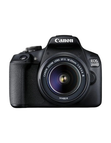 Aparat foto DSLR Canon EOS 2000D & EF-S 18-55mm f/3.5-5.6 DC III KIT