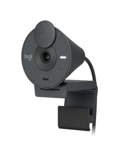 Cameră Web Logitech BRIO 300, Full-HD 1080P, Gri