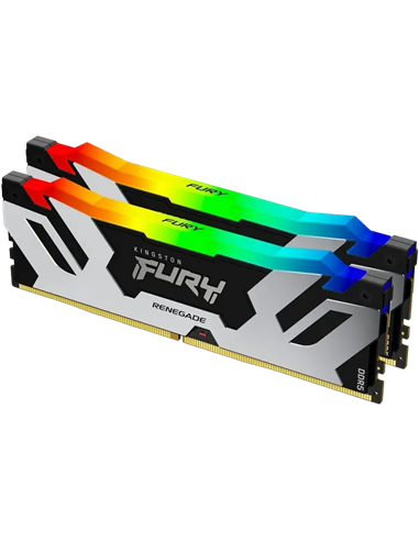 Оперативная память Kingston FURY Renegade RGB, DDR5 SDRAM, 6400 МГц, 96Гб, KF564C32RSAK2-96