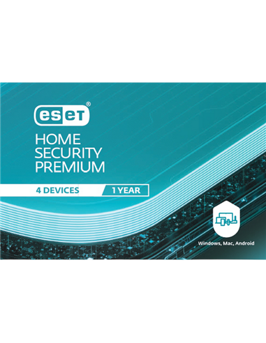 ESET Home Security Premium For 1 year. For protection 4 objects.