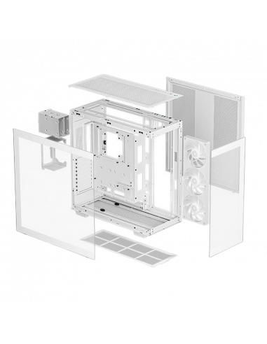 Carcasă PC Deepcool CH780, Full-Tower, Fără PSU, Alb