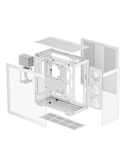Carcasă PC Deepcool CH780, Full-Tower, Fără PSU, Alb