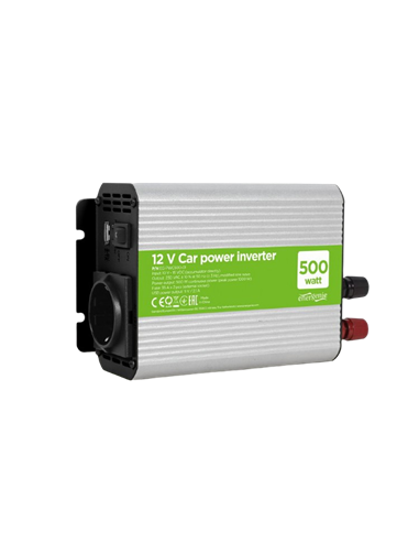 Invertor Auto Energenie EG-PWC500-01, 500W, Gri