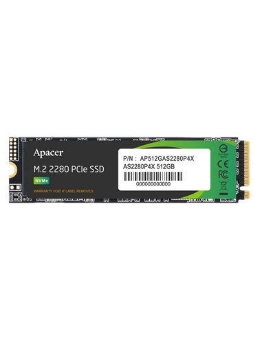 Накопитель SSD Apacer AS2280P4X, 512Гб, AP512GAS2280P4X-1