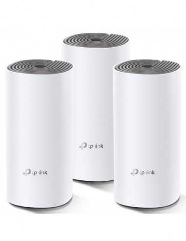 Беспроводные маршрутизаторы Wireless Whole-Home Mesh Wi-Fi System TP-LINK Deco E4(3-pack)- AC1200 MU-MIMO Dual-Band- up to 370 m