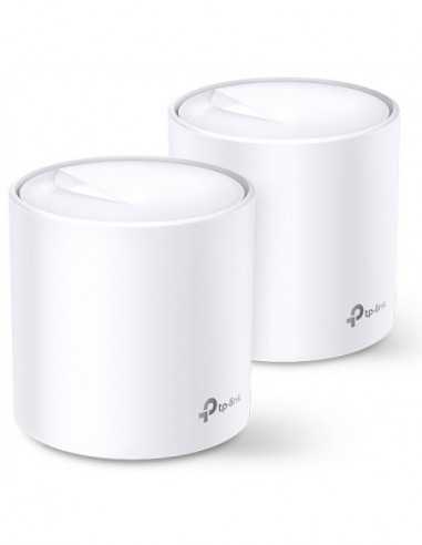 Беспроводные маршрутизаторы Whole-Home Mesh Dual Band Wi-Fi AX System TP-LINK- Deco X20(2-pack)- 1800Mbps- MU-MIMO- Gbit Ports