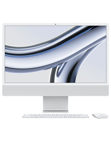 Моноблок Apple iMac A2873, 24", M3 with 8-core CPU and 10-core GPU, 16Гб/1024Гб, macOS Sonoma, Серебристый