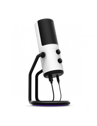 Microfon Gaming NZXT Capsule, Cu fir, Alb