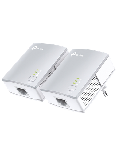 Адаптер Powerline TP-LINK TL-PA4010 KIT, AV600, 600 Mбит/c, Белый