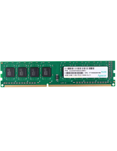 Оперативная память Apacer AU04GFA60CATBGJ, DDR3 SDRAM, 1600 МГц, 4Гб