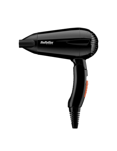 Uscător de păr compact BaByliss Travel Dry 5344E, 2000 W, Negru