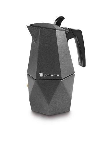 Cafetieră gheizer Polaris Kontur-4C, Negru