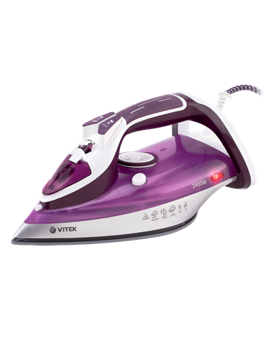 Fier de călcat VITEK VT-1246, 2400W, Violet