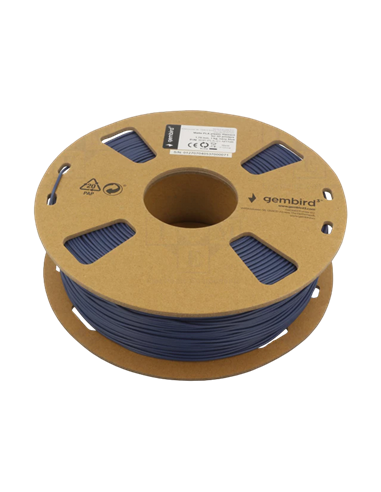 Filament pentru imprimantă 3D Gembird 3DP-PLA-01-MTNB, PLA, Albastru marin Mată, 1.75 mm, 1kg