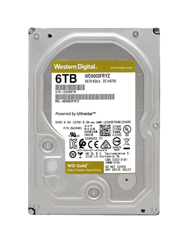 Жесткий диск Western Digital WD Gold, 3.5", 6 ТБ <WD6003FRYZ>