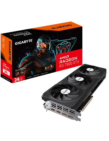 Видеокарта Gigabyte GV-R79XTXGAMING OC-24GD, 24 ГБ GDDR6 384бит 