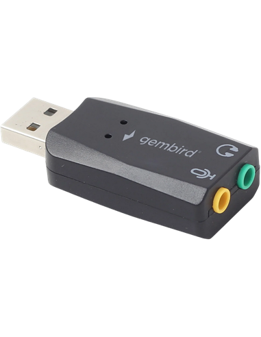 Звуковая карта Gembird SC-USB2.0-01, Чёрная