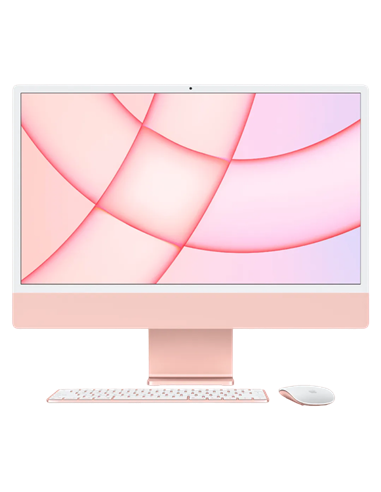 Моноблок Apple iMac A2873, 24", M3 with 8-core CPU and 10-core GPU, 8Гб/256Гб, macOS Sonoma, Розовый