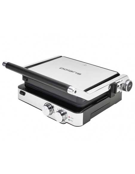 Электрический Гриль Polaris PGP2402, 2000Вт, Серебристый