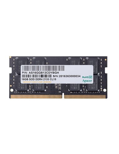 Оперативная память Apacer AS16GGB32CSYBGH, DDR4 SDRAM, 3200 МГц, 16Гб