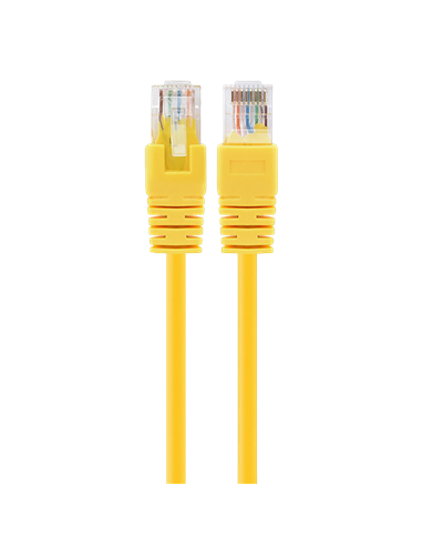 Patch cord Cablexpert PP12-0.5M/Y, CAT5e UTP, 0,5m, Galben